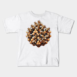 Honeycomb Harmony Kids T-Shirt